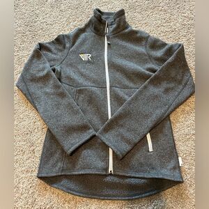 Stio‎ Sweetwater Fleece Jacket Full Zip Heathered Gray Small embroidered logo